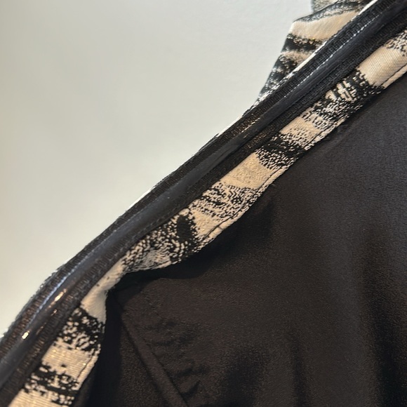 NWOT Lavender Brown zebra print strapless cocktail dress S - Picture 6 of 9